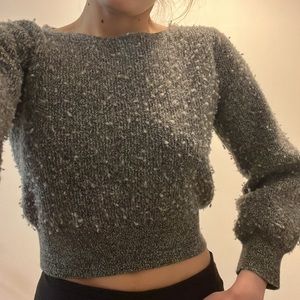 Aritizia Babaton Grey Cropped Sweater